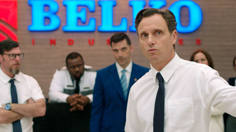 Barry (Tony Goldwyn) talking in The Belko Experiment