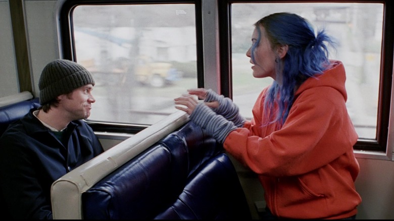 Kate Winslet as Clementine talking to Jim Carrey as Joel in Eternal Sunshine of the Spotless Mind