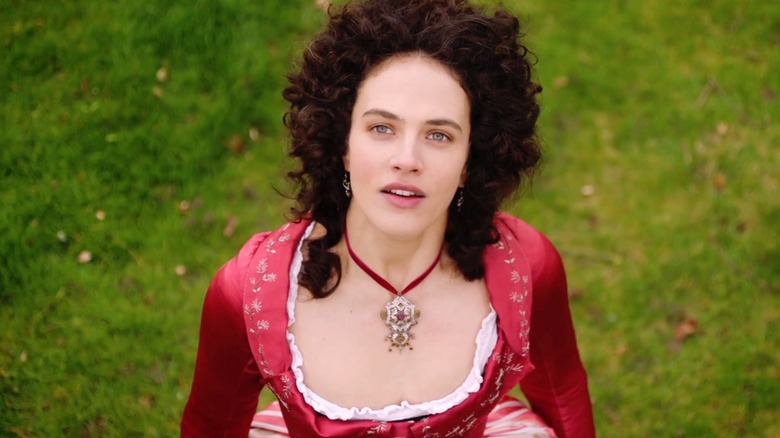 Charlotte Wells (Jessica Brown Findlay) stars up into the sky on Harlots