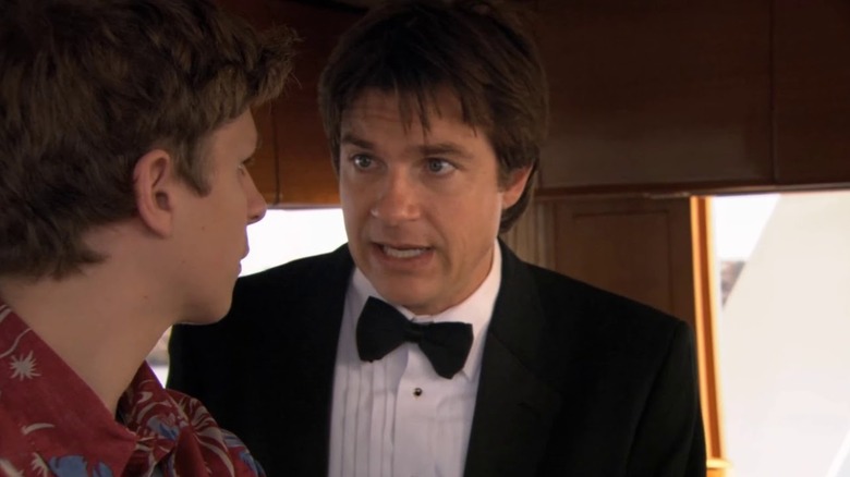 Michael Bluth (Jason Bateman) speaks to George Michael (Michael Cera) on a boat in Arrested Development