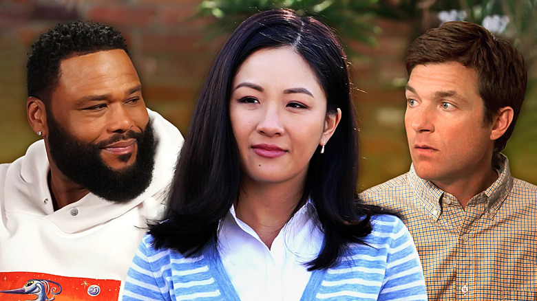 Collage of Dre Johnson (Anthony Anderson) in Black-ish, Jessica Huang (Constance Wu) in Fresh Off the Boat, and Michael Bluth (Jason Bateman) in Arrested Development