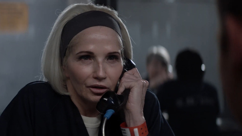 Ellen Barkin as Smurf speaking on the phone in Animal Kingdom