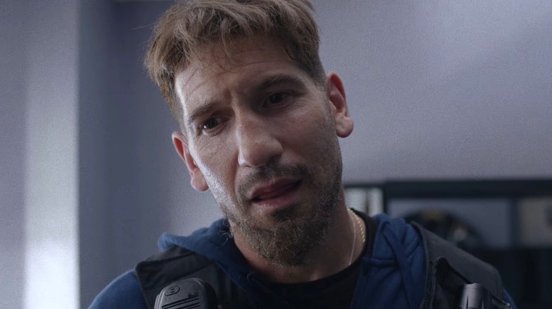 Jon Bernthal as Wayne Jenkins looking down in We Own This City