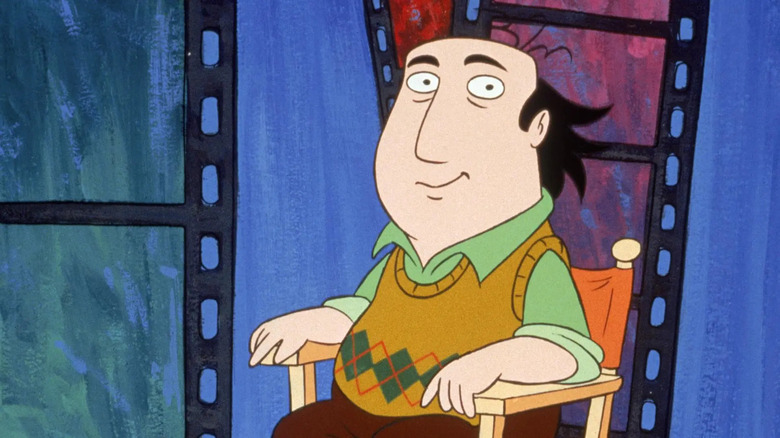 Jay Sherman (Jon Lovitz) sits on show's set in The Critic