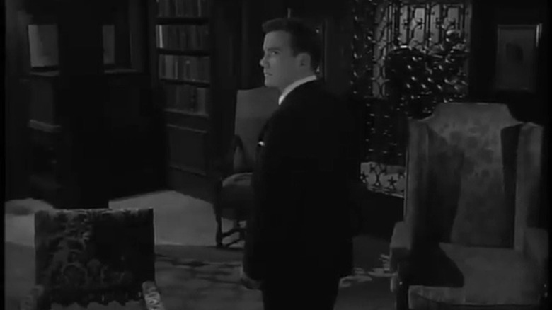 William Shatner as Paul, wandering his house in the Thriller episode The Grim Reaper