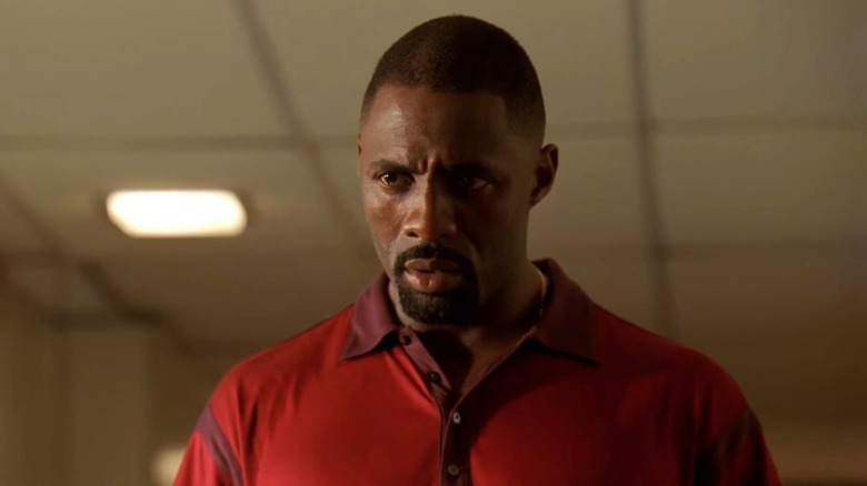 Idris Elba's Stringer Bell staring intensely in The Wire