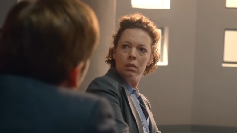 David Tennant as Alec Hardy and Olivia Colman as Ellie Miller on Broadchurch