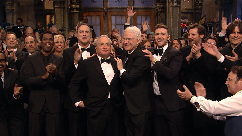 Lorne Michaels and the star-studded guests of Saturday Night Live's 40th anniversary special