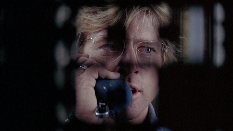 Robert Redford on the phone