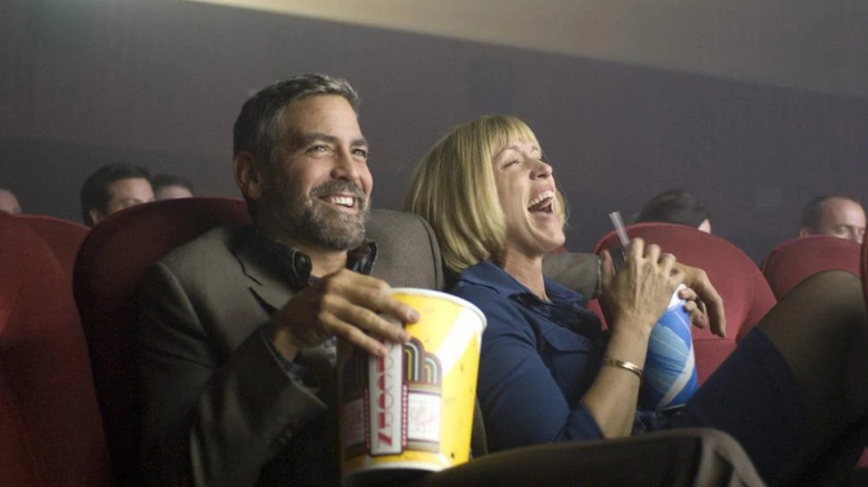 George Clooney and Frances McDormand at the movies.