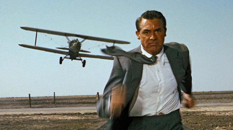 Cary Grant outrunning a cropduster