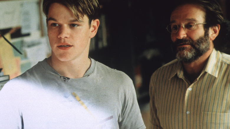 Matt Damon Robin Williams in Good Will Hunting