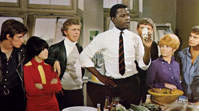 Sidney Poitier teaching class