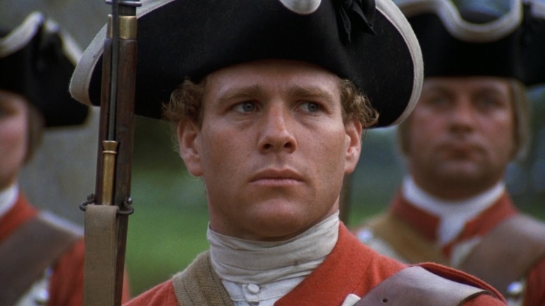 Barry Lyndon standing in uniform