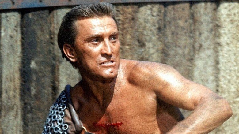 KirkDouglas fighting in Spartacus