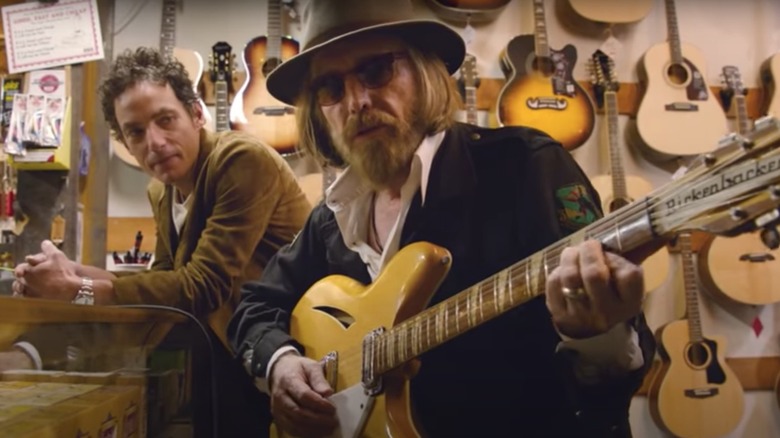 Jakob Dylan & Tom Petty in scene from Echo in the Canyon