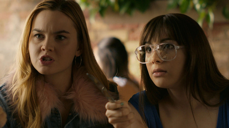 Liana Liberato and Hannah Marks in Banana Split