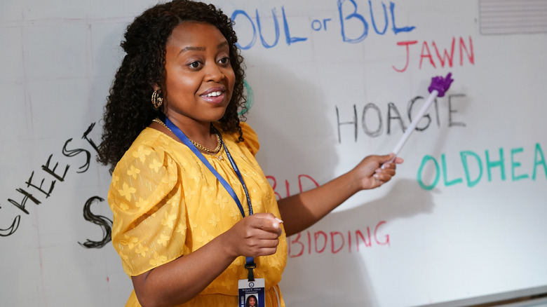 Abbott Elementary Janine teaches class