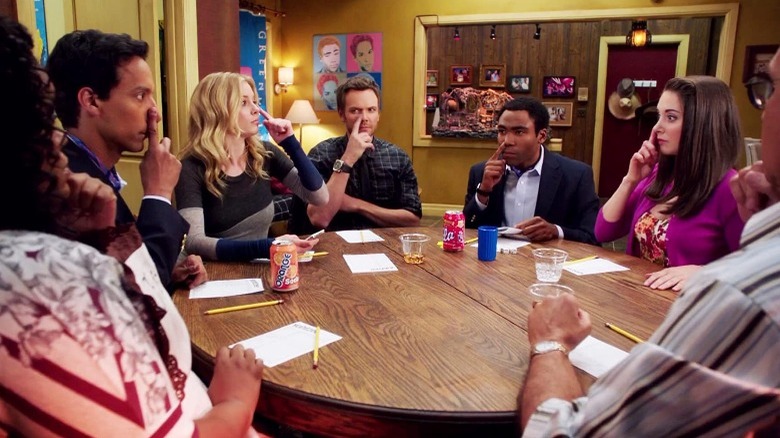 Community cast around table