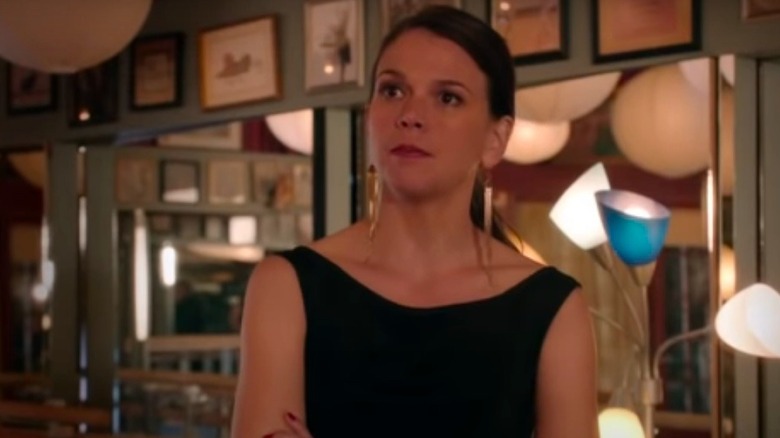 Sutton Foster standing arms crossed in Bunheads