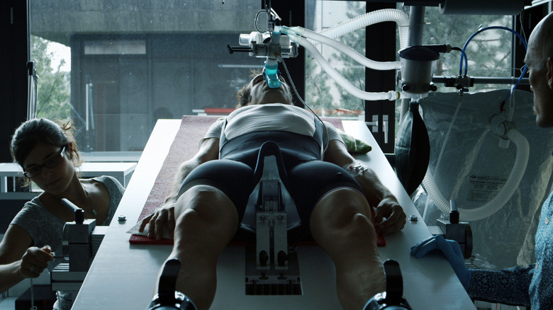 Athlete on medical table Icarus