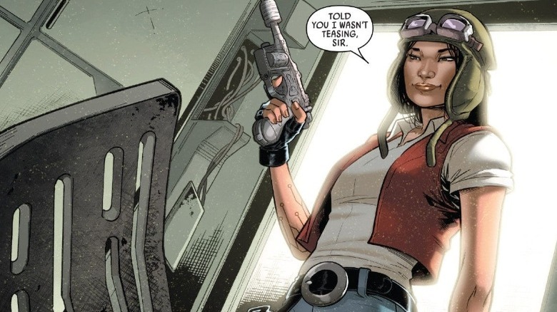 Doctor Aphra with blaster