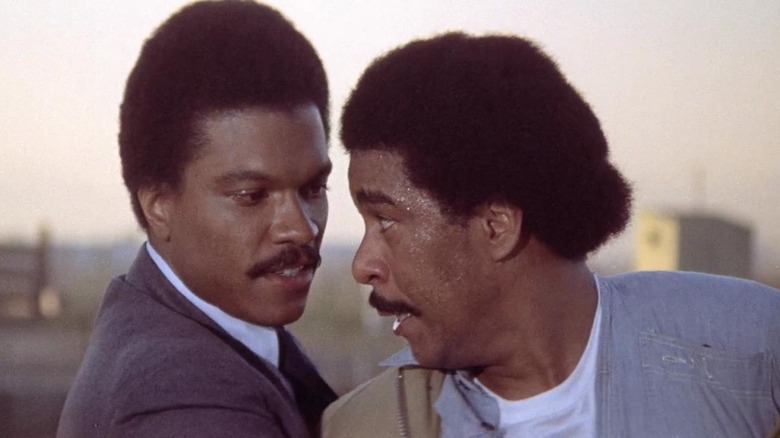 Billy Dee Williams and Richard Pryor scuffling