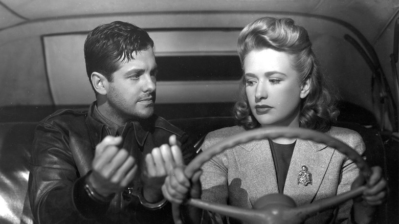 Robert Cummings and Priscilla Lane in Saboteur