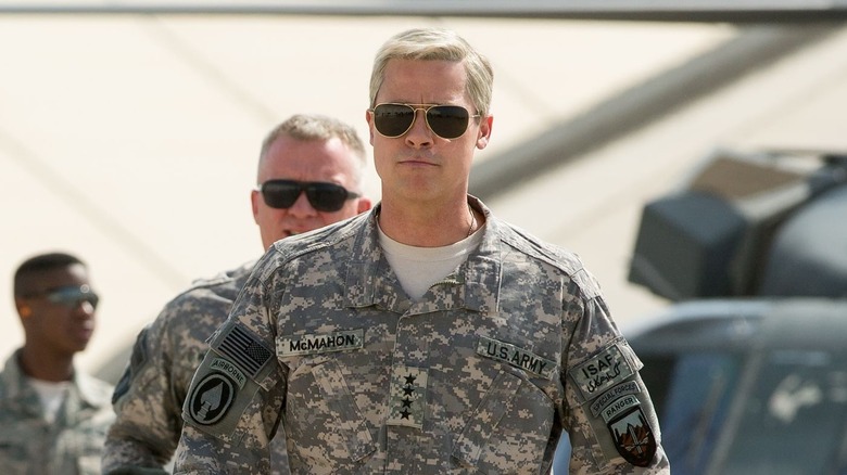 Brad Pitt Army General with sunglasses