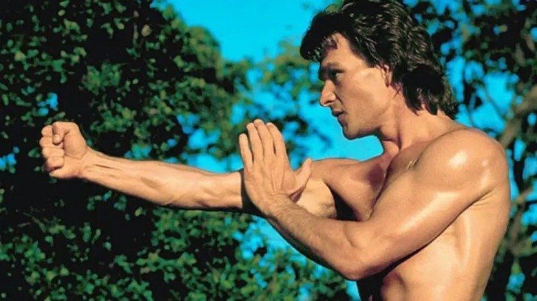 Patrick Swayze martial arts pose