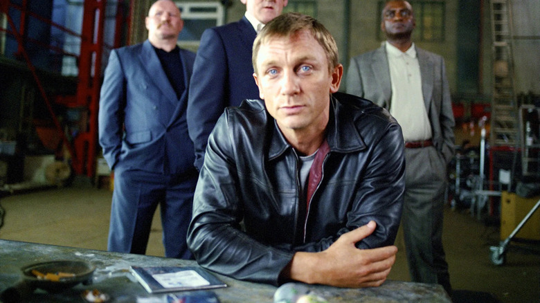 Daniel Craig smirking