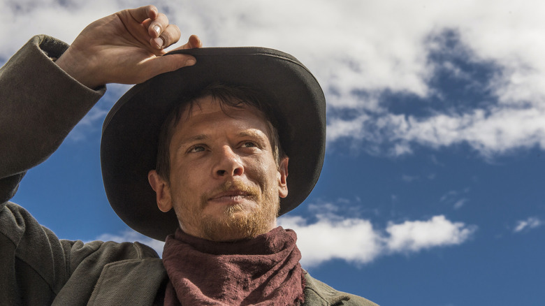 Jack O'Connell blue sky hat