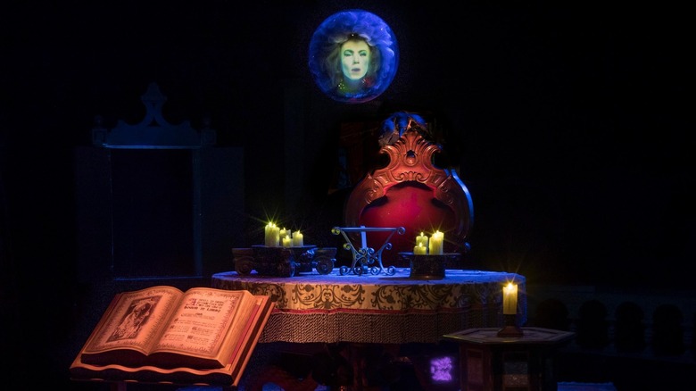 Madame Leota crystal ball floating