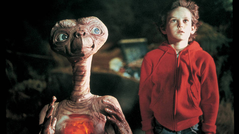 ET and Elliot in "ET: The Extraterrestrial"