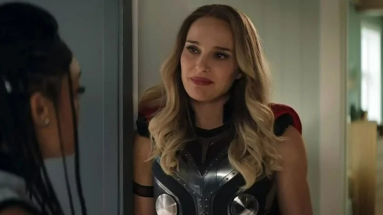 Tessa Thompson and Natalie Portman in Thor: Love and Thunder