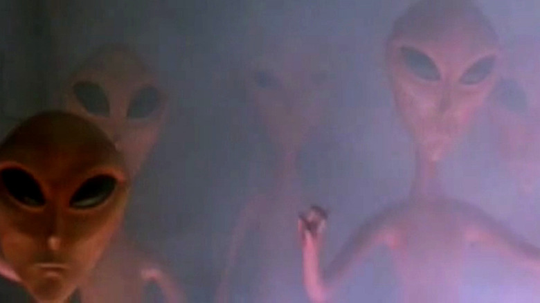 Aliens emerge from the mist