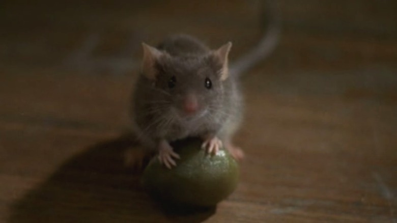 This mouse has an olive in Mouse Hunt