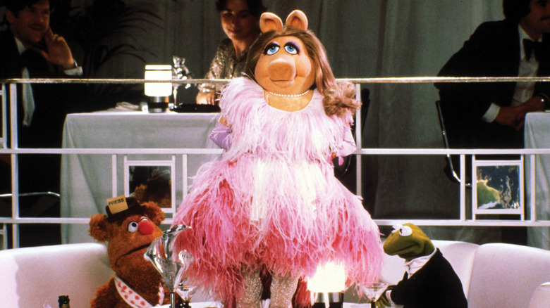 Miss Piggy on top of table