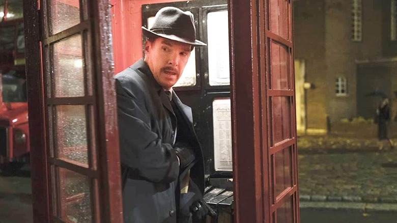 Benedict Cumberbatch in phone booth