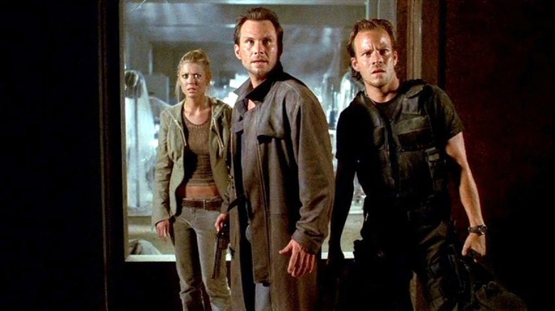 Aline, Edward, and Commander Burke in Alone in the Dark