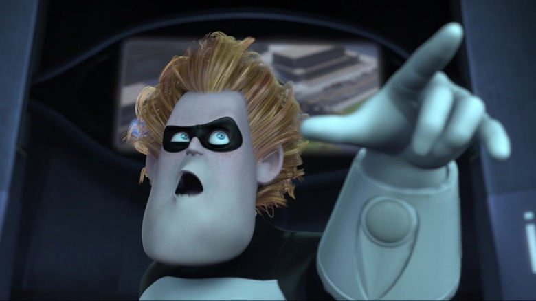 Syndrome pointing in The Incredibles