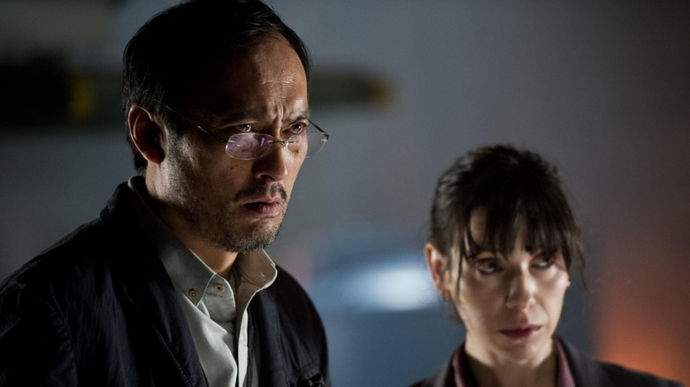 Godzilla 2014 Ken Watanabe and Sally Hawkins 