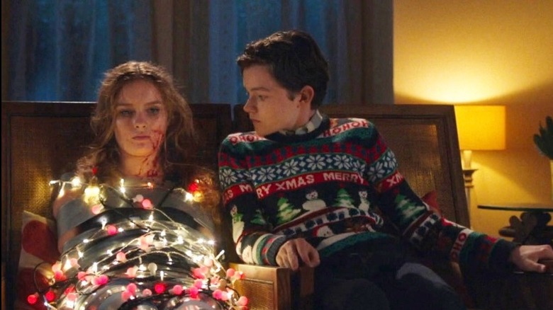 Levi Miller Olivia Dejonge Christmas light hostage