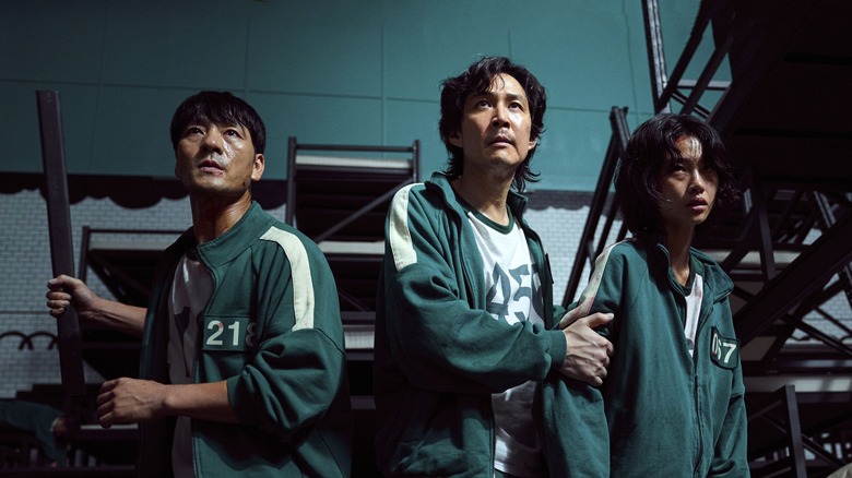 Squid Game Park Hae-soo, Lee Jung-jae and HoYeon Jung 