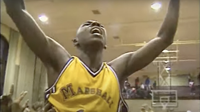 winning celebration in Hoop Dreams