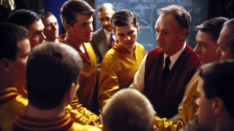 Norman Dale and Hoosiers Basketball team