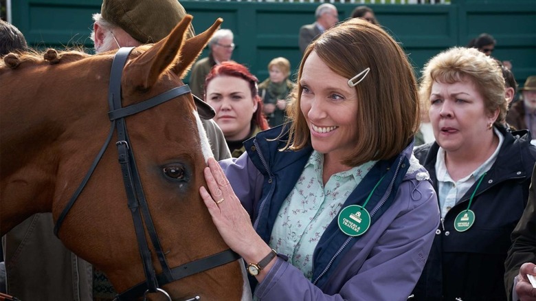 Toni Collette and horse