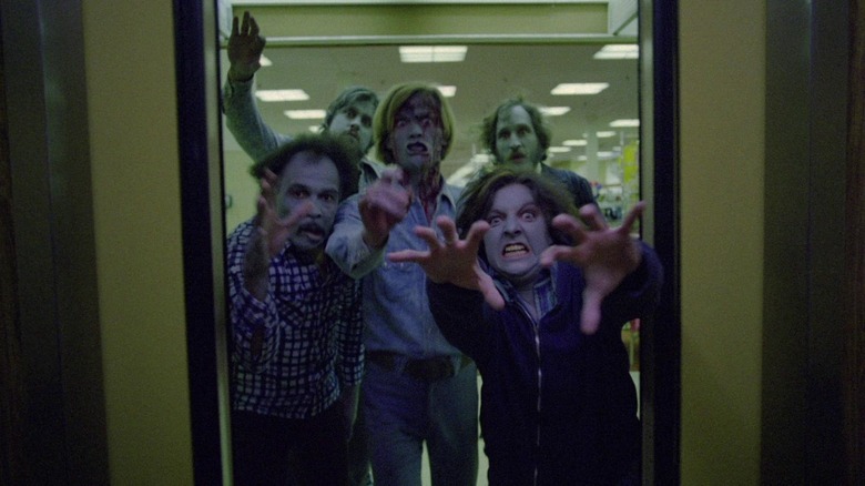 Zombies run rampant in an American mall in consumerist critique Dawn of the Dead