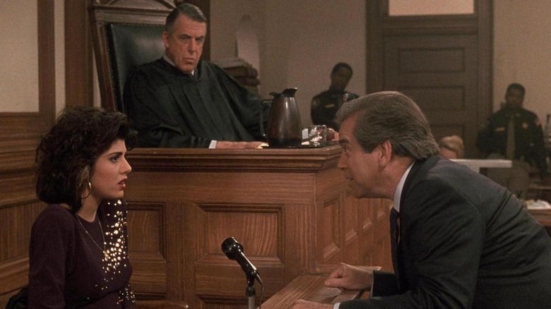 Mona Lisa Vito being questioned on the witness stand in 'My Cousin Vinny'