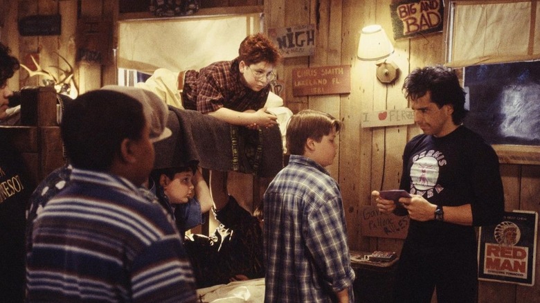 Ben Stiller's Tony Perkis raiding the cabin for snacks in Heavyweights